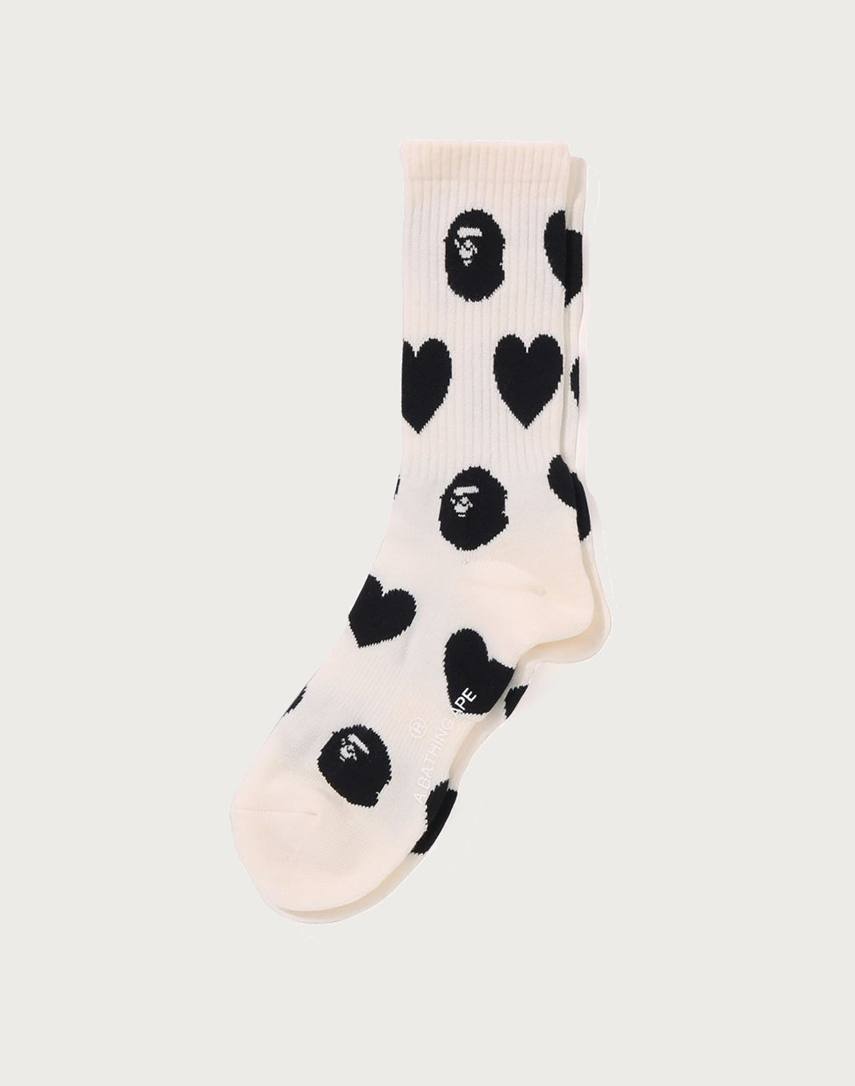 I LOVE BAPE MONOGRAM SOCKS LADIES
