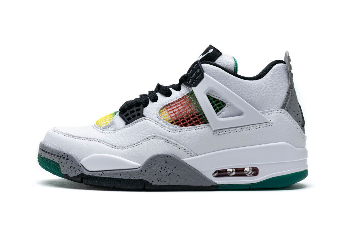 Rsnow Air Jordan 4 Retro Lucid Green Rasta AQ9129-100
