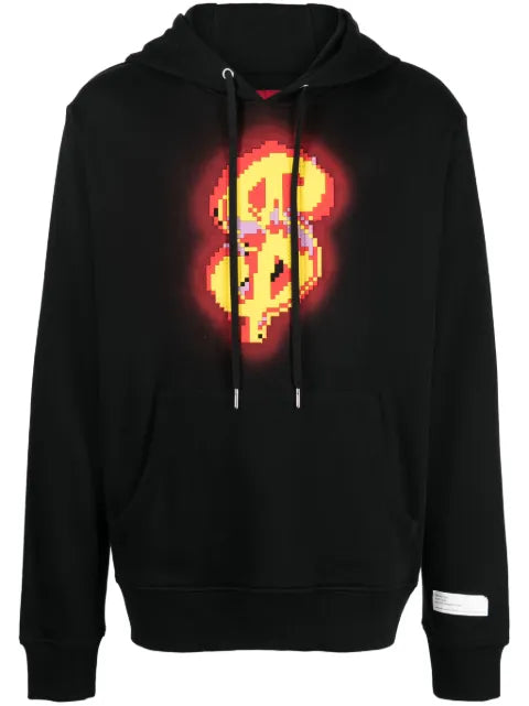 Mostly Heard Rarely Seen 8-Bit Money Sign graphic-print cotton hoodie