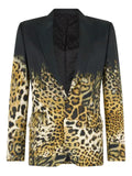 Roberto Cavalli leopard-print blazer