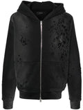 AMIRI Core ripped zip-up hoodie