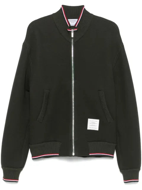 Thom Browne loopback oversized RWB stripe jacket