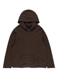 Les Tien raw-edge zip-up hoodie