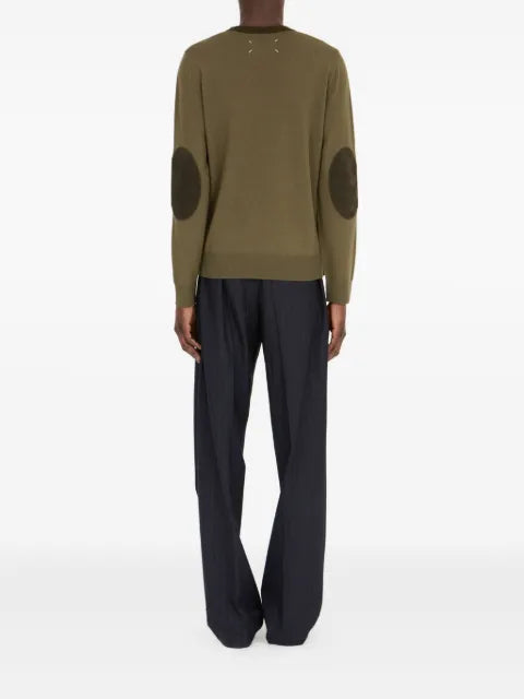 Maison Margiela elbow-patch crew-neck sweater