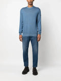 Paul & Shark logo-patch fine-knit jumper