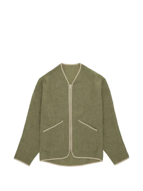 Fortela contrast-trim wool jacket