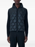 Moncler ribbed sleeves quilted gilet