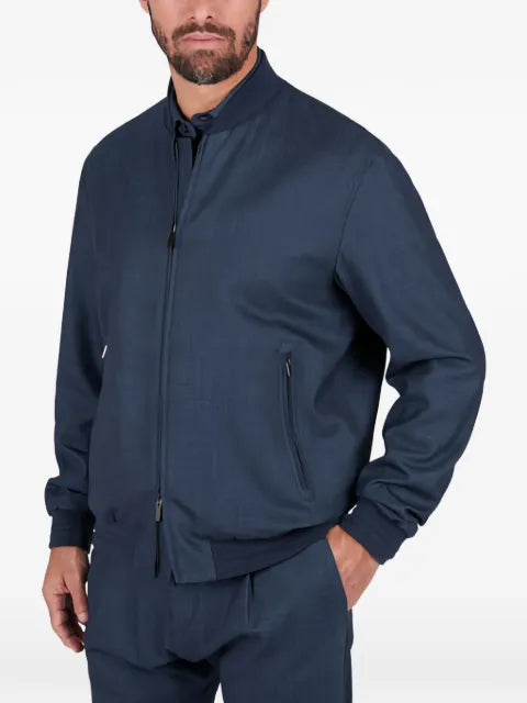 Paul & Shark x Loro Piana Jersely® bomber jacket