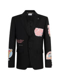 Philipp Plein Gigolo fit blazer Ice Cream patches