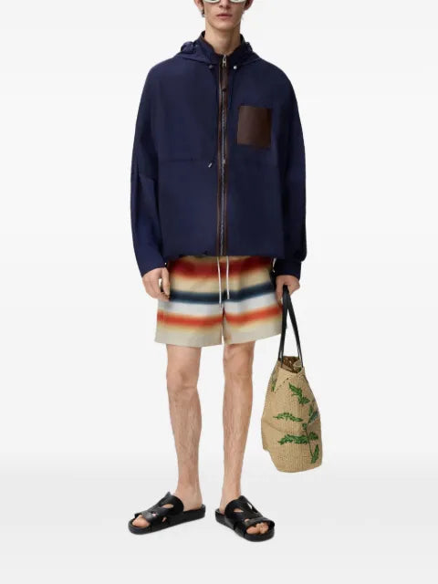 LOEWE hooded jacket in technical shell