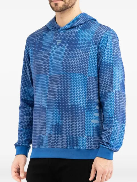 Fila geometric-print hoodie
