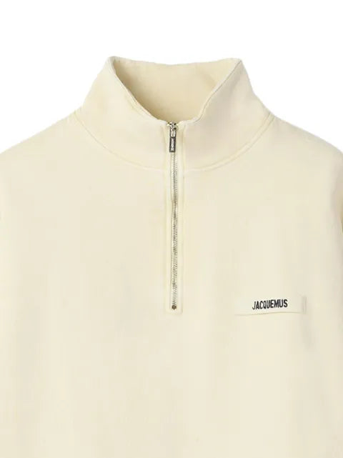 Jacquemus gros grain zipped-rollneck sweatshirt