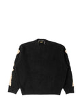 KAPITAL Bone-intarsia knit sweater