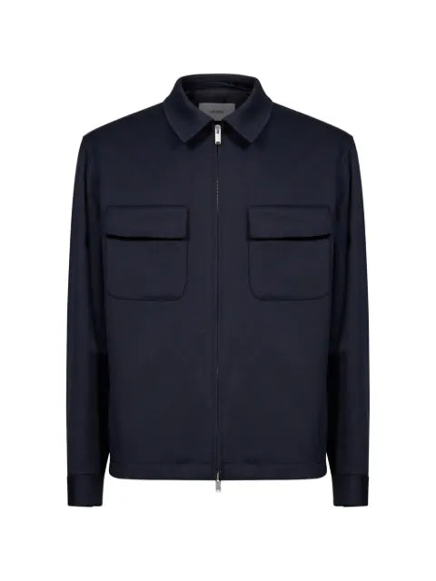 Lardini zip-up flap-pocket jacket