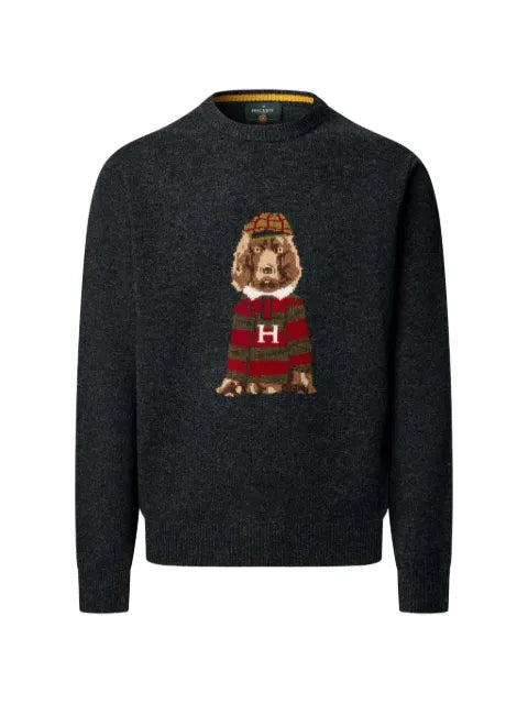 Hackett London Harry graphic crew-neck knit