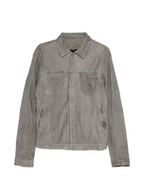 Giorgio Brato washed leather jacket