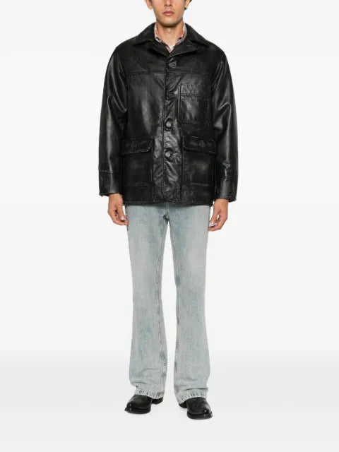 G-Star RAW leather chore jacket