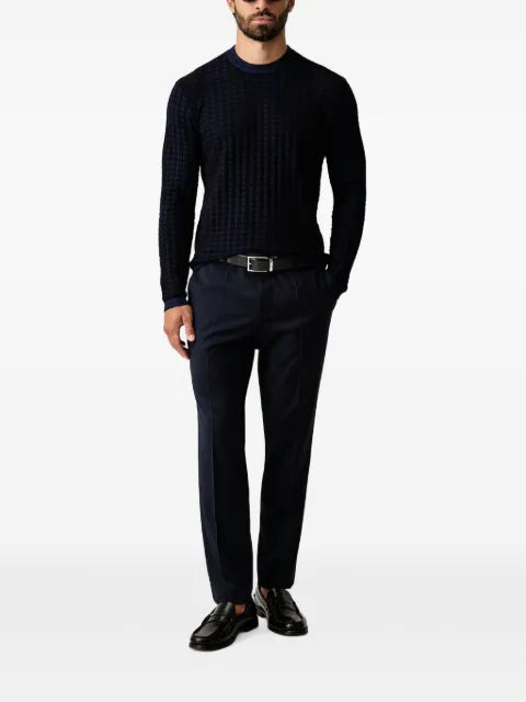 Armani Exchange geometric-patterned sweater