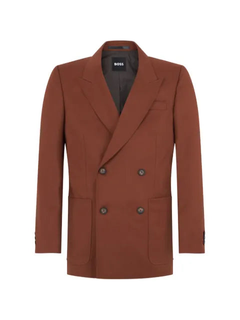 BOSS double-breasted peak-lapels blazer