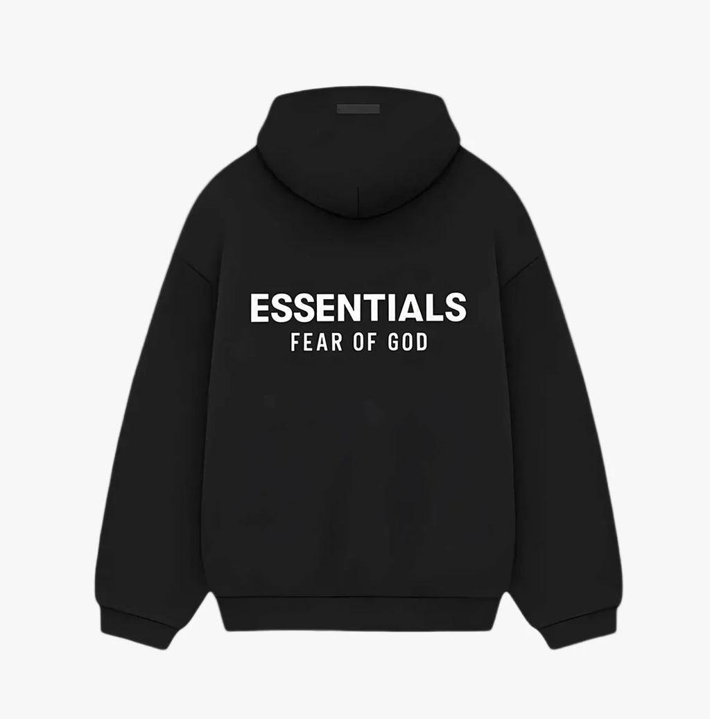 Essentials Fear Of God Fleece Hoodie Black