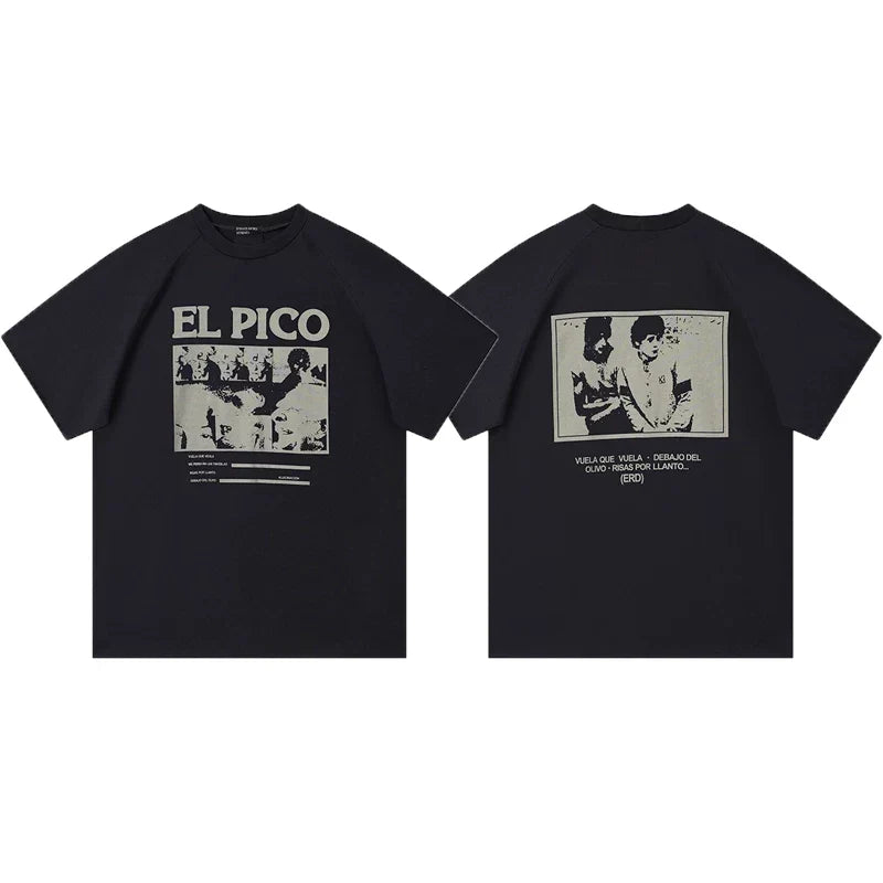 ERD “El Pico” Spanish Song Front & Back T-Shirt — Black