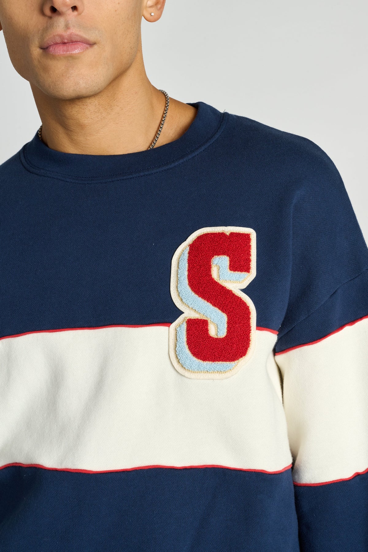 Dakota Rugby Crew Neck w/ Chenille Patch