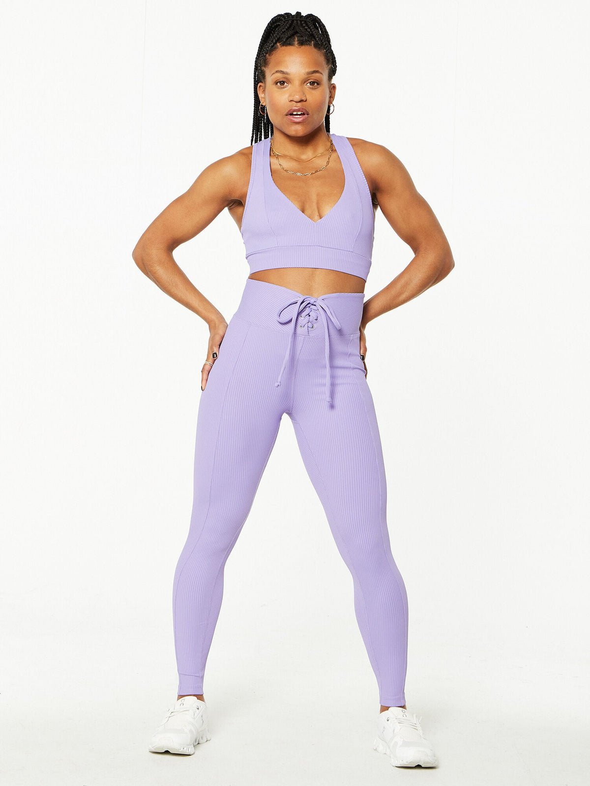 RIBBED TESS BRA