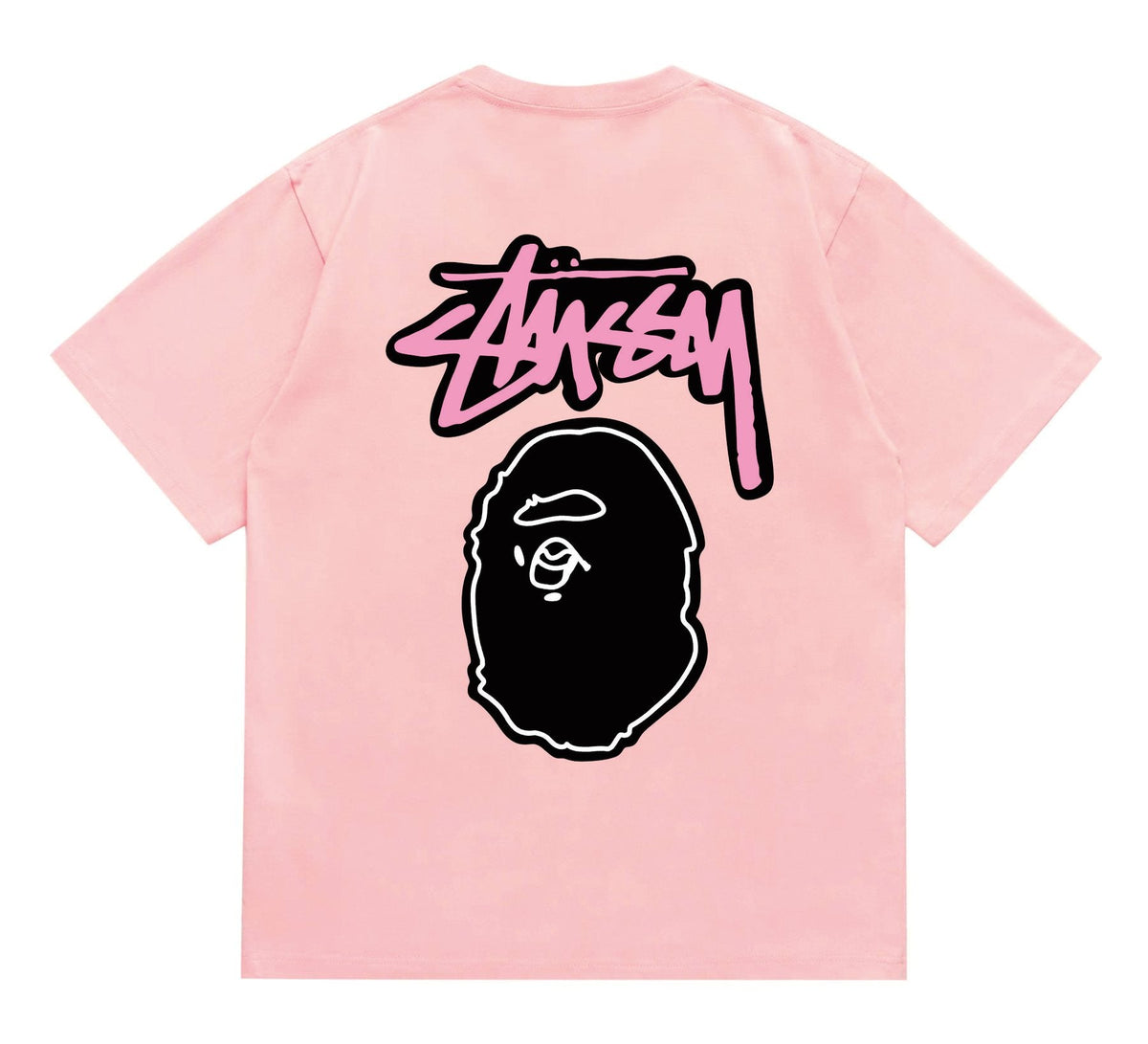 BAPE Dark-Face Graffiti Graphic T-Shirt