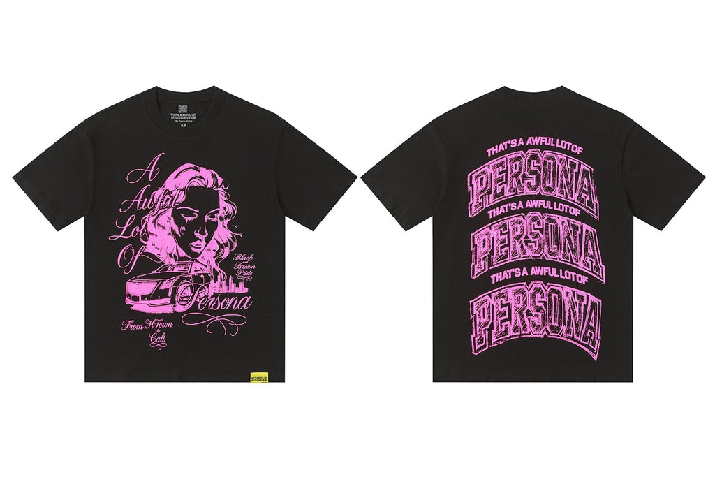 THAT'S A AWFUL LOT OF COUGH SYRUP Persona Graphic Short-Sleeve T-Shirt