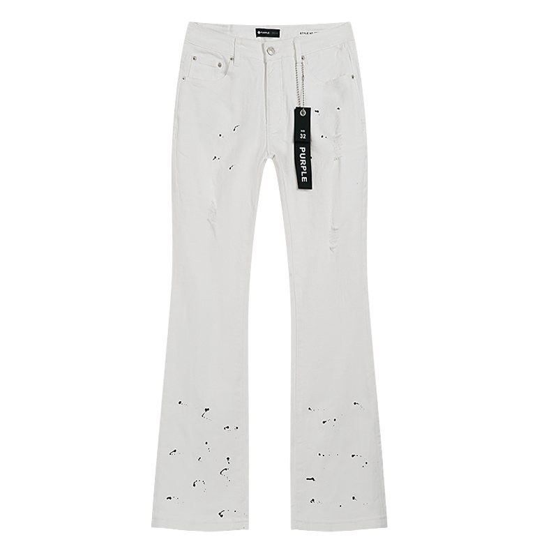 Purple Brand Paint-Splatter Jeans