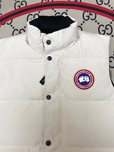 Canada Goose White Freestyle Crew Down Vest