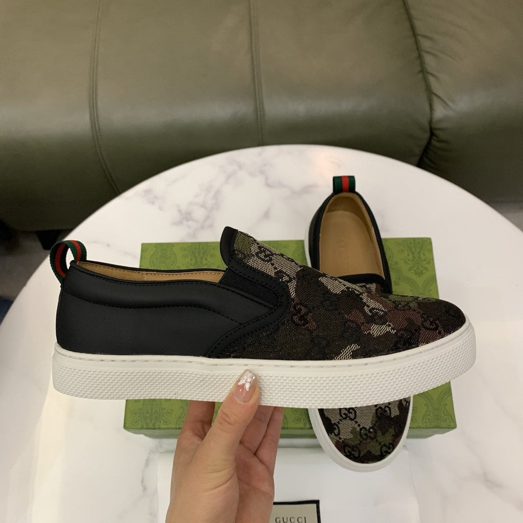 Gucci Men's Patterned Slip-On Sneakers