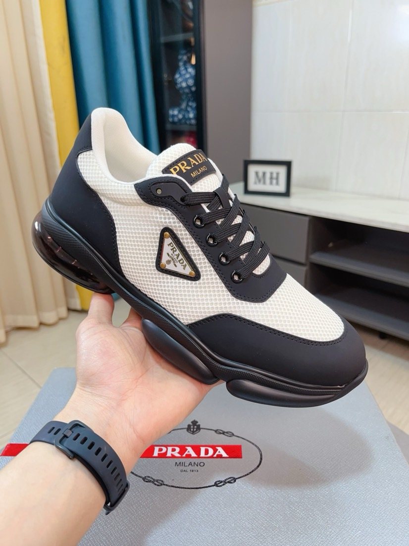 Prada Mesh Panel Men's Sneakers