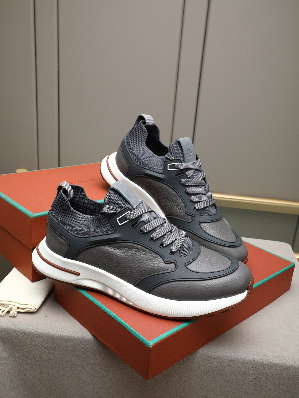 Loro Piana Paneled Low-Top Sneakers