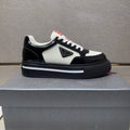 Prada Men's Contrast Panel Low-Top Sneakers
